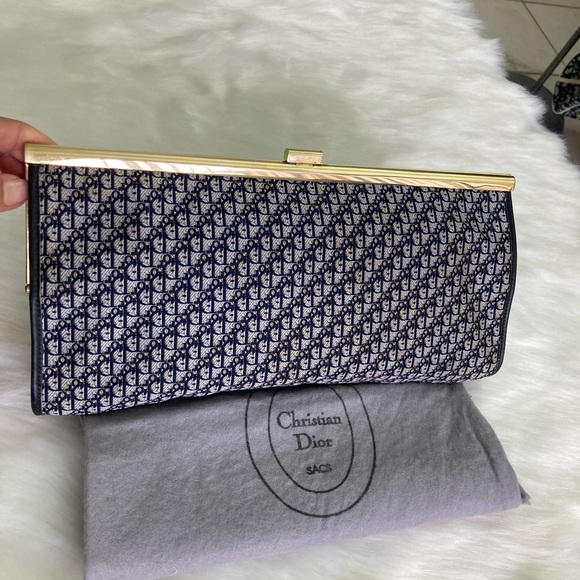 Auth Vintage Dior Clutch >NO DUST BAG - Picture 1 of 16